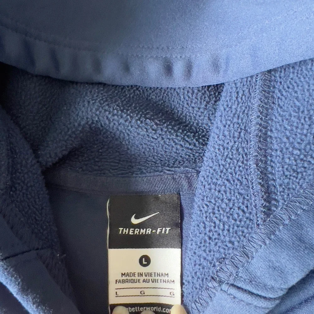Nike Therma-FIT Oak Mountain Baseball Hoodie Navy Blue Large Sweatshirt